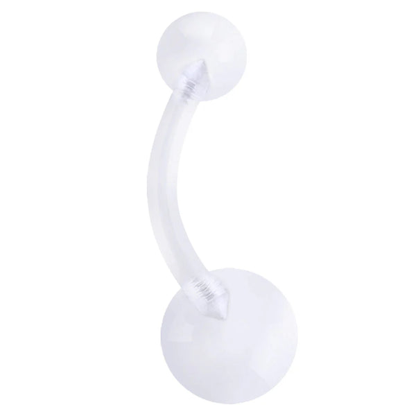 Clear (Plastic) Belly Button Ring