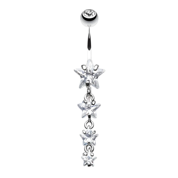 Star Spangled Belly Button Ring