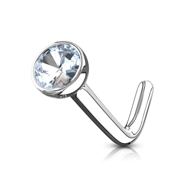 Emmy L-Shape Nose Stud