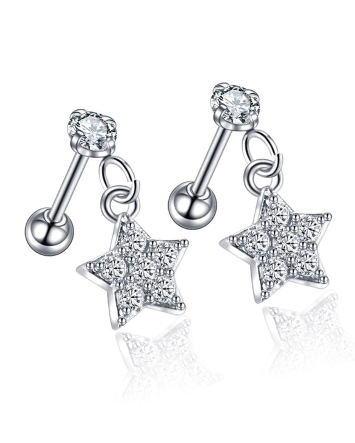 Dropped Star Earring