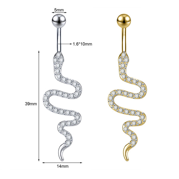 Dropped Snake Belly Button