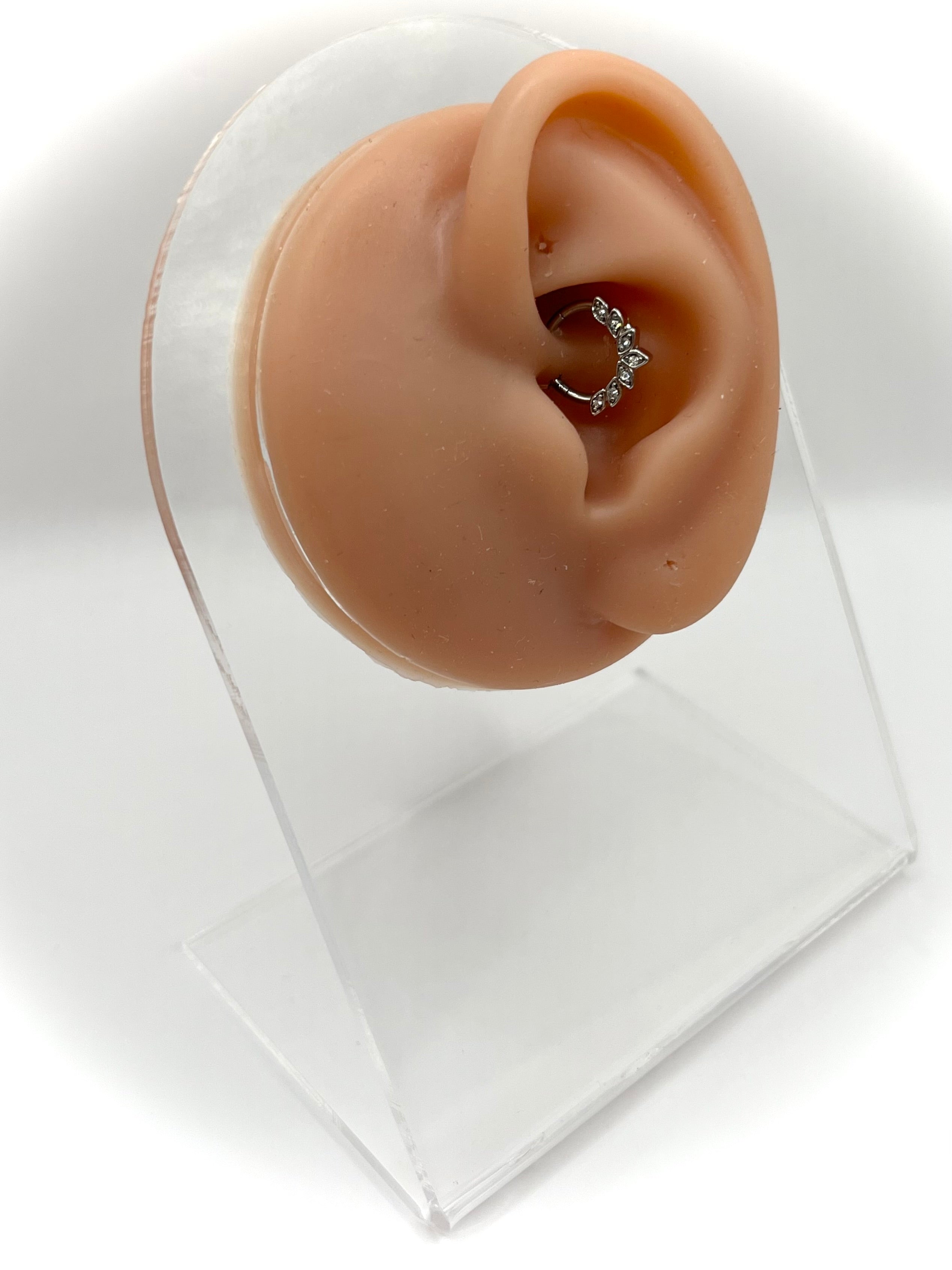 Onyx Daith Earring