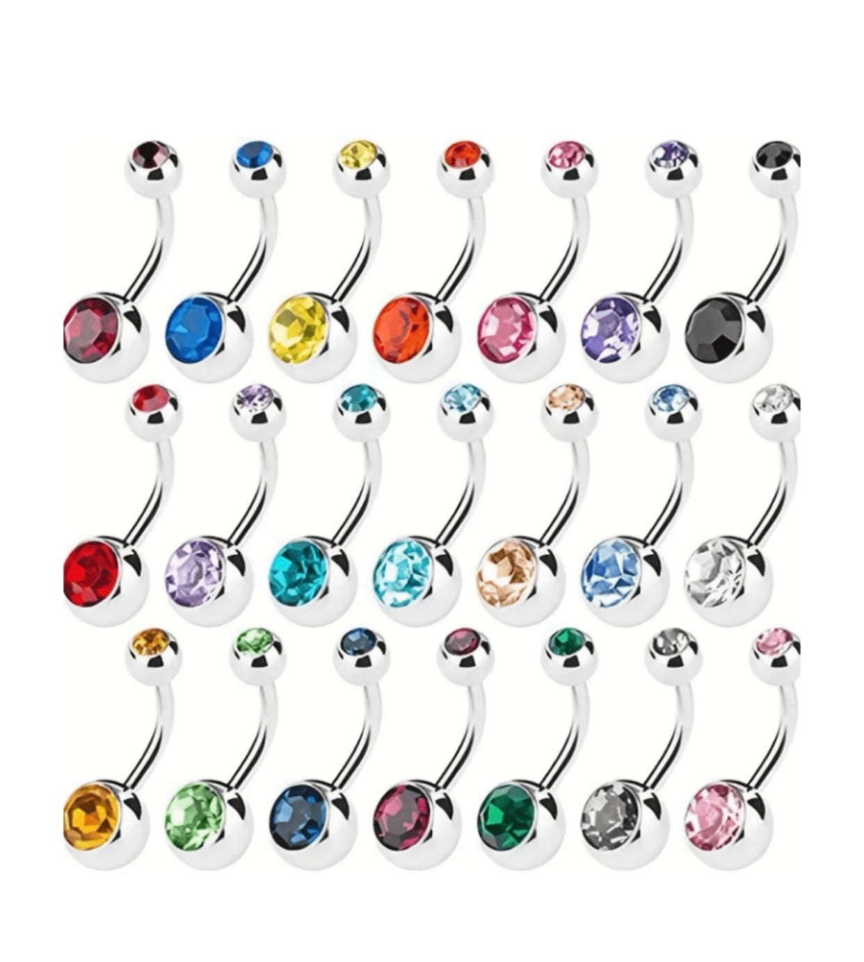 Crystal Belly Button