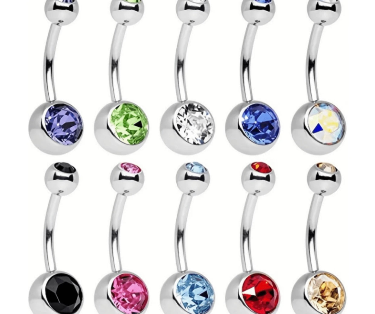 Crystal Belly Button