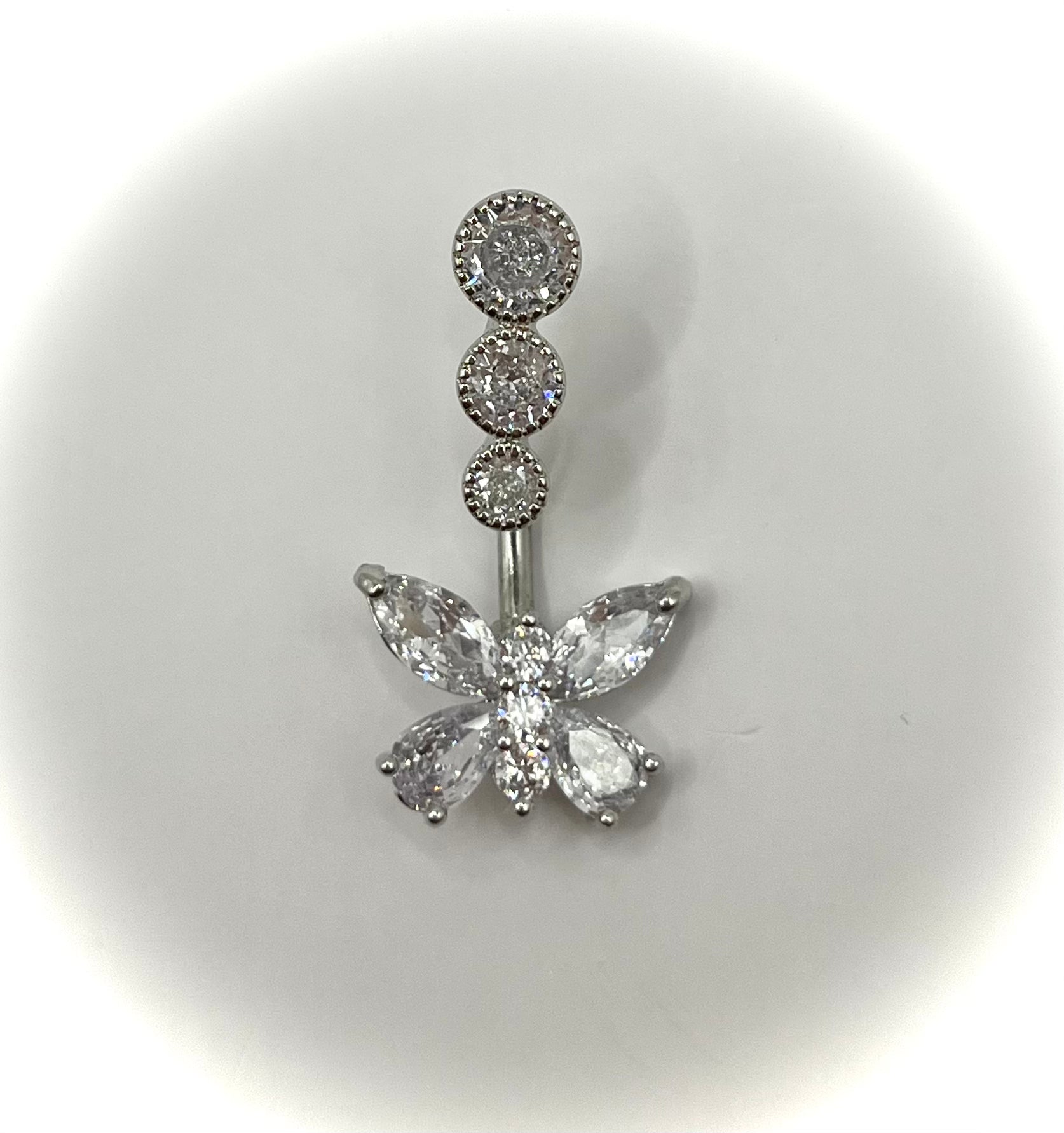 Crystalee Butterfly Belly Button