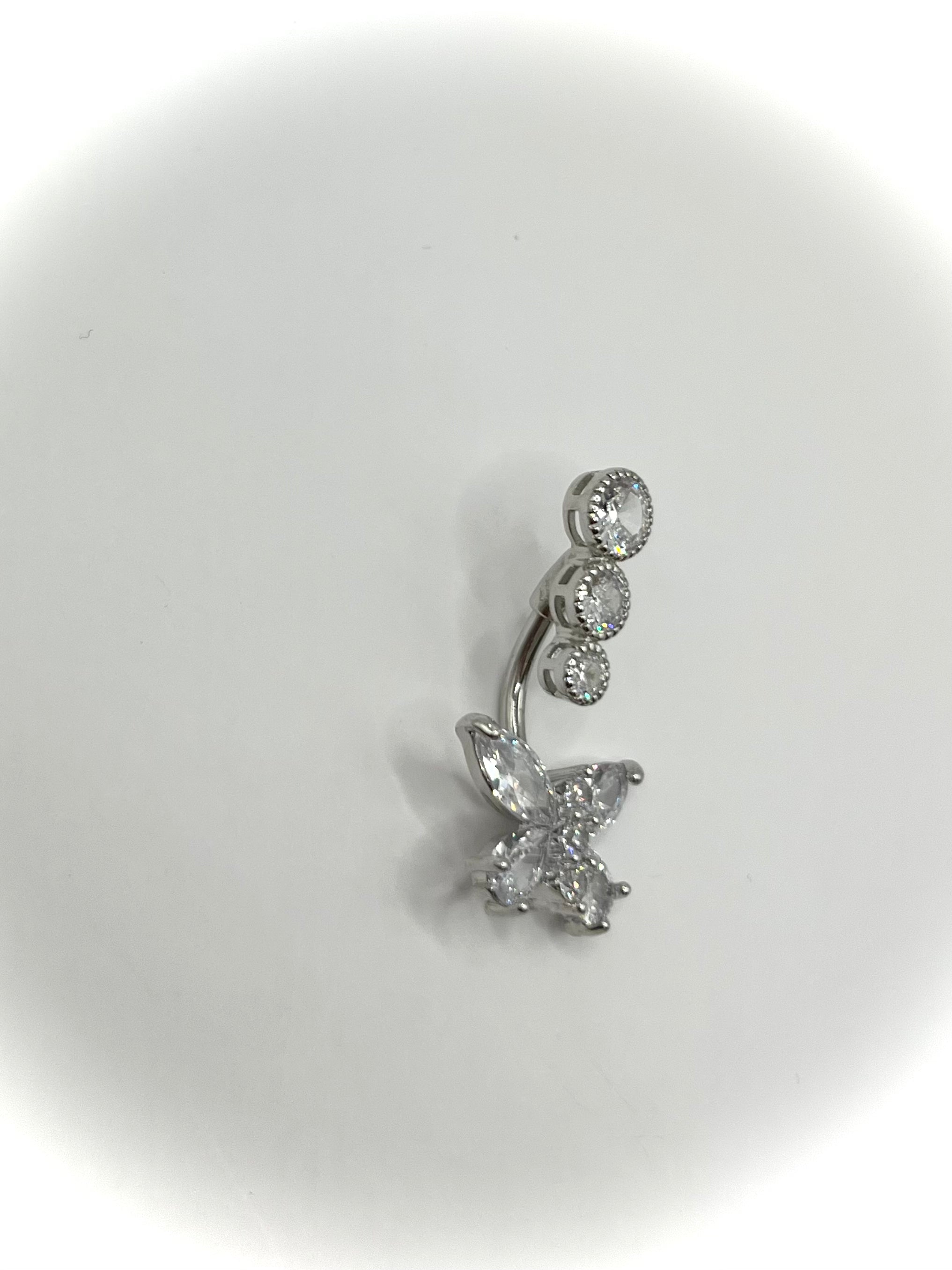 Crystalee Butterfly Belly Button