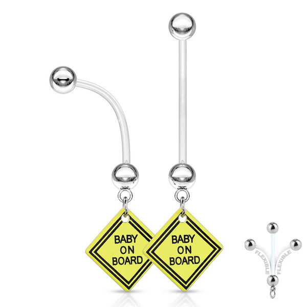 Baby on Board Pregnancy Belly Button