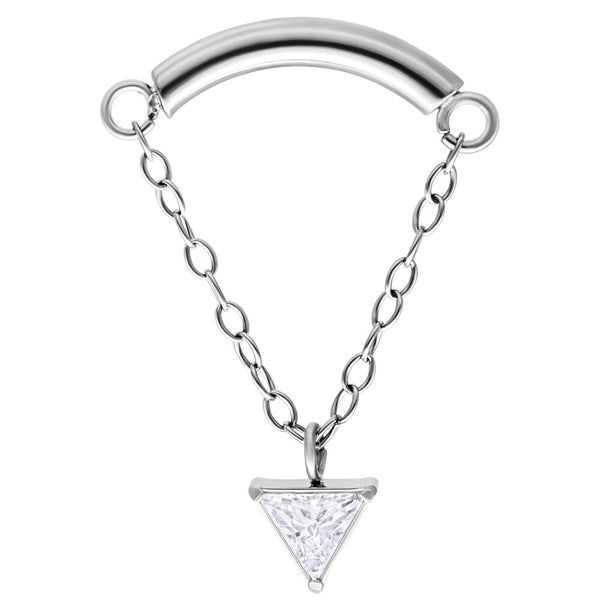 Triangle Chain Hidden Earring