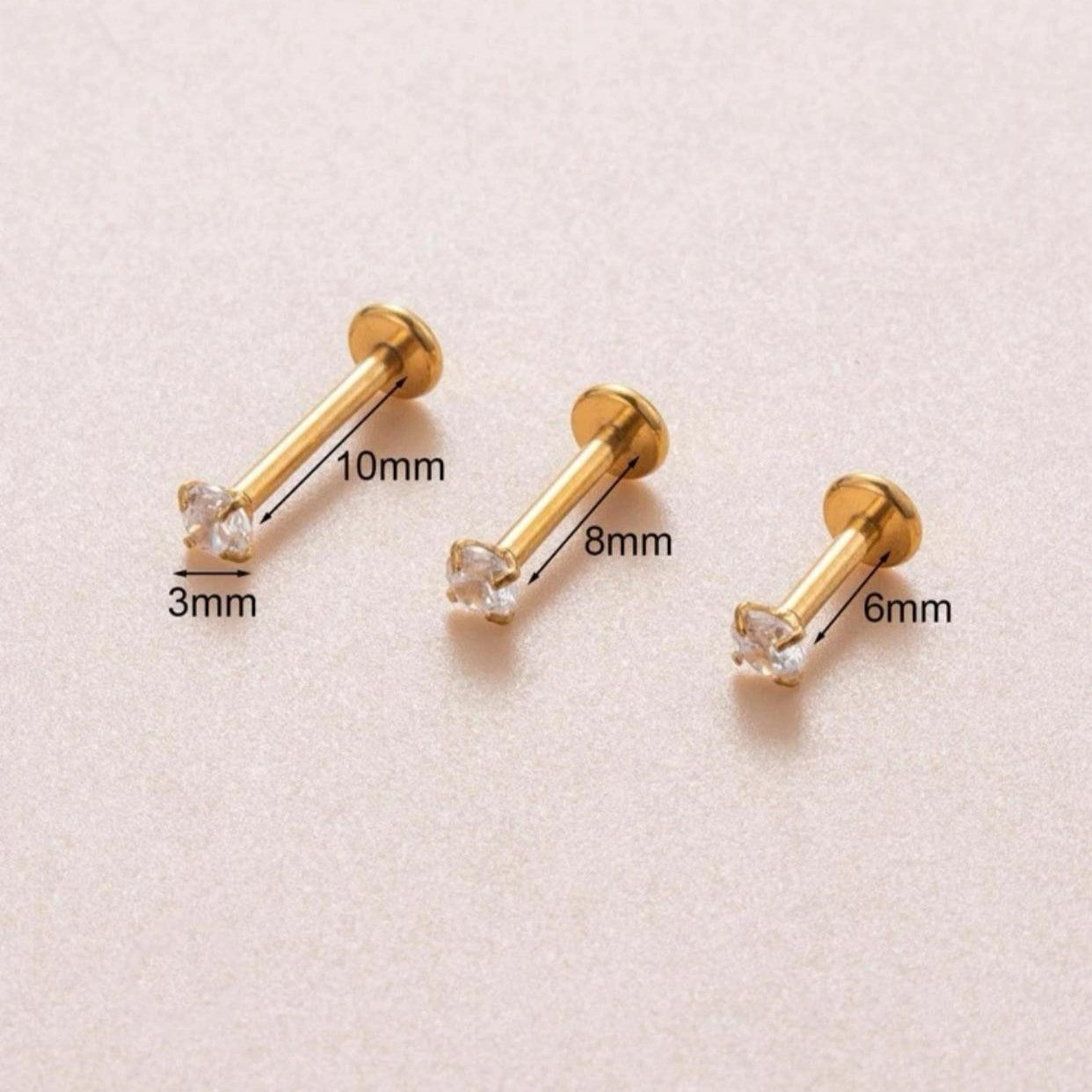 Crystal Variant Length (Flat) Earring