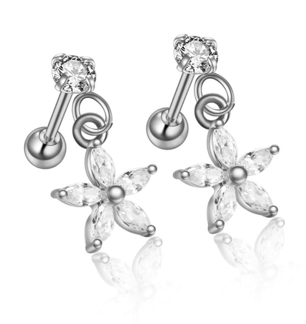Dropped Flower Earring