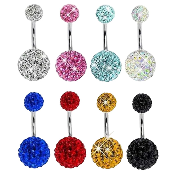 Rhodium Belly Button