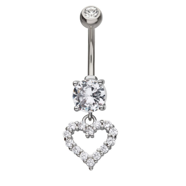 Falling Heart Belly Button