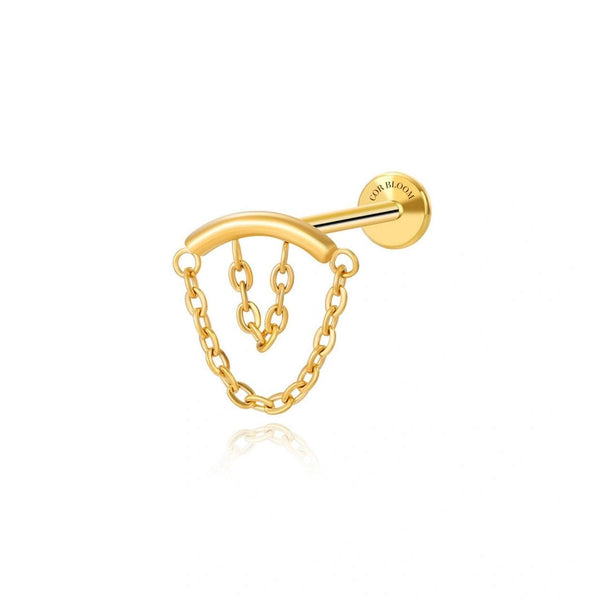 Double Chain Hidden Earring