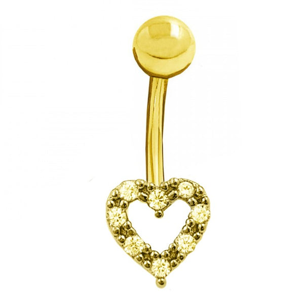 Small Heart Belly Button