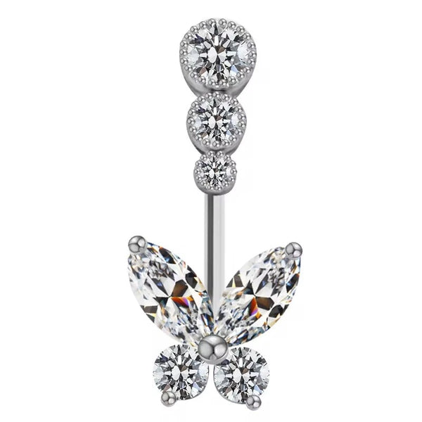 Crystalee Butterfly Belly Button